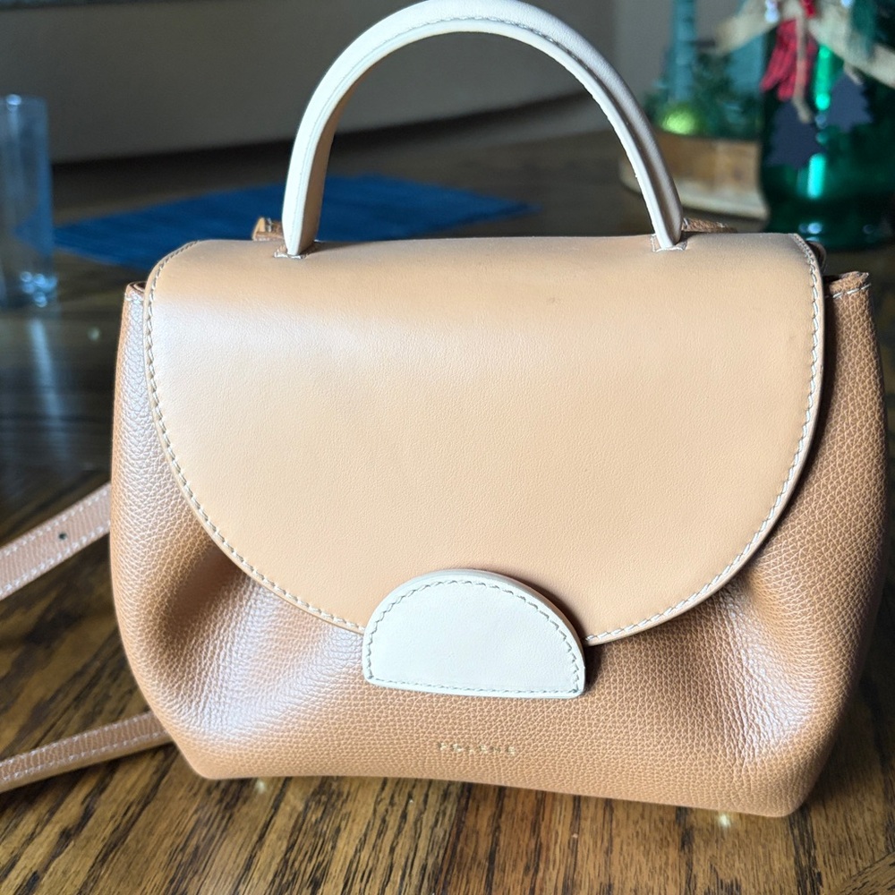 Polene Mini Bag in Tan and Brown